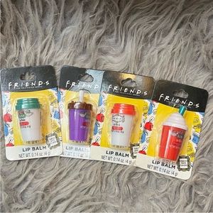 Friends lip balms lot of 4 NWT